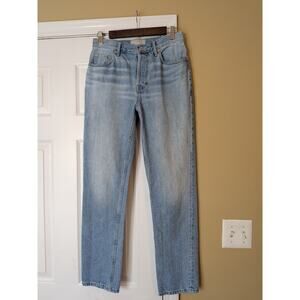 Everlane The 90s Cheeky Jean Organic Cotton Light Wash Straight Leg Size 26